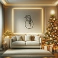 thumbnail image 4 of LaModaHome Metal Wall Art, Snowman Themed Metal Sign, Living Room Decor, Modern Wall Hangings, Housewarming and Christmas Gift, Industrial DecorHome Decoration Gift -31.5"x47.2"/80x120cm, 4 of 5