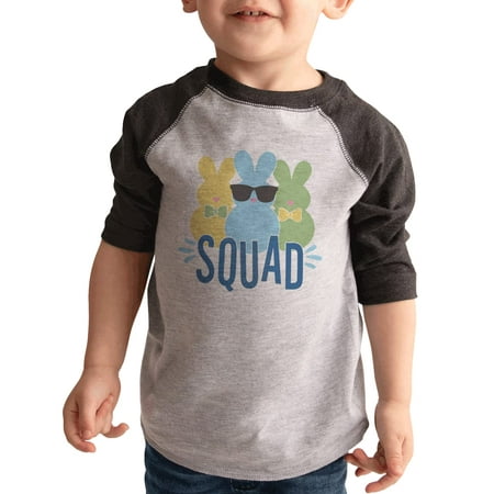 

7 ate 9 Apparel Boys Happy Easter Shirts - Bunny Squad Grey Shirt 3T