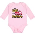 thumbnail image 3 of Inktastic My Dad is a Firefighter with Fire Truck Boys or Girls Long Sleeve Baby Bodysuit, 3 of 5