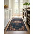 thumbnail image 5 of Unique Loom Utopia Collection Area Rug - Helios (2' x 6' 1" Runner Dark Blue/Beige), 5 of 7