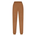 thumbnail image 5 of Inleife Oversized Sweatpants Women Solid Color Elastic Waist Casual Sweat Pants With Side Pockets Plus Size Sweatpants, 5 of 6