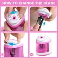 thumbnail image 5 of Pencil Sharpeners Automatic- Electric Pencil Sharpener Battery Powered Handheld Heavy Duty for No.2/Colored Pencils(6-8mm), Pencil sharpeners Manual School (Pink), 5 of 5