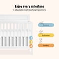 thumbnail image 5 of Dream On Me Avery Convertible Crib, White, 5 of 7