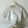 thumbnail image 4 of Lopecy-Sta Onesie for Toddlers Baby Boy Girl Easter Romper Cute Embroidery Sweatshirt Long Sleeve Bodysuit Newborn Infant Spring Outfit, 4 of 6