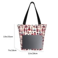 thumbnail image 5 of Kll Tote Bag For Women Rocket Pattern Print Shopping Grocery Reusable Bags For Office School Shopping Travel, 5 of 8