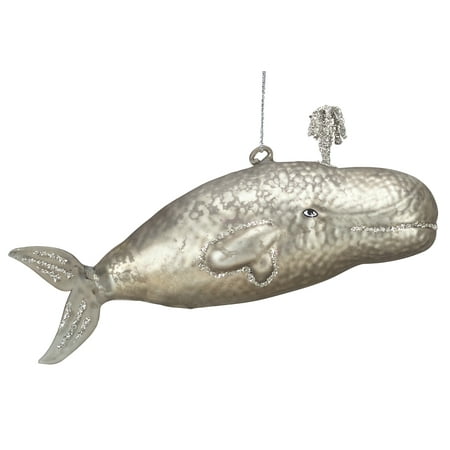 great gray whale glass christmas holiday ornament great gray whale glass christmas holiday ornament