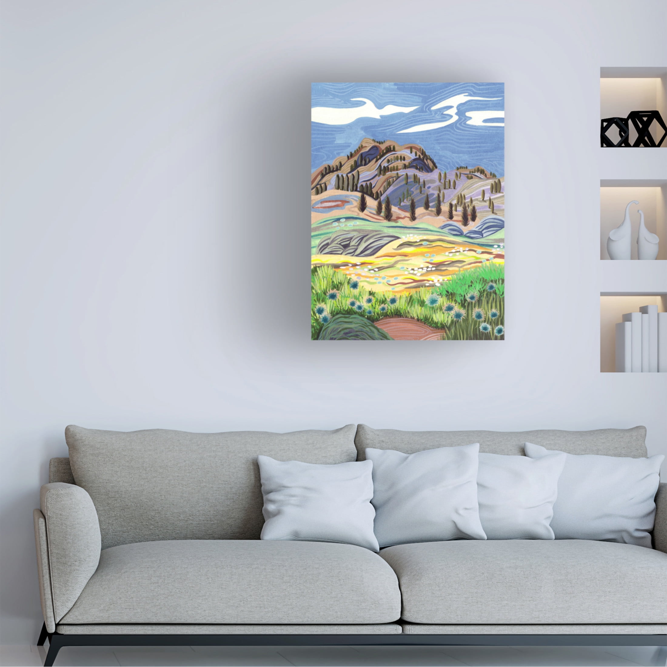 Trademark Fine Art Melissa Wang Galaxy Roads II Canvas Wall Art