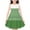 Green, variant on WRKEKC Girls Summer Dresses Sleeveless Round Neck Printed Dress with Checkerboard and Floral Pattern Flowy A-Line Gown for 4-14 Years Kids