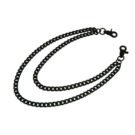 Black Double Curb Link Wallet/Jeans Chain
