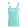 thumbnail image 3 of SHITINN Shelf Bra Camisoles Adjustable Spaghetti Strap Tank Tops Basic Layer 3x Tops Women All Womens Camisole High Neck 6x Top Women Training Performer Top Tops for Men Top Women Must Haves Women, 3 of 3