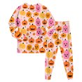 thumbnail image 6 of NOEGOEU Kids Boys Girls Halloween Pajamas Long Sleeve Top and Pants Sleepwear Set 2-9Y (Red,7-8 Years), 6 of 7