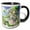 Black/White, variant on 3drose, Irish Elf Girl Commands Four Leaf Clover to Bring Good Luck to You, 15oz Mug