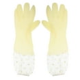 thumbnail image 1 of 2 pares de guantes largos de goma para limpieza, resistentes, reutilizables, para cocina y lavavajillas, antideslizantes, 1 of 7