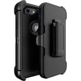 thumbnail image 1 of ZCDefender Case for iPhone 7/8 Plus, Heavy Duty Shockproof Dustproof 3 in 1 Rugged Protective Bumper Cover, Military Grade Drop Protective Phone Case (Black), 1 of 1