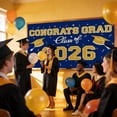 thumbnail image 6 of Graduation Celebration Banner, Class Of 2026 Backdrop, Grad Banner 2026, Congratulations Banner Graduation, Grad Ceremony Banner, Party Backdrop Graduation, 6 of 7