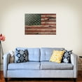 thumbnail image 2 of Rustic American USA Flag Distressed Home Business Office Sign - Poster - 24" x 36" (61cm x 91cm), 2 of 3