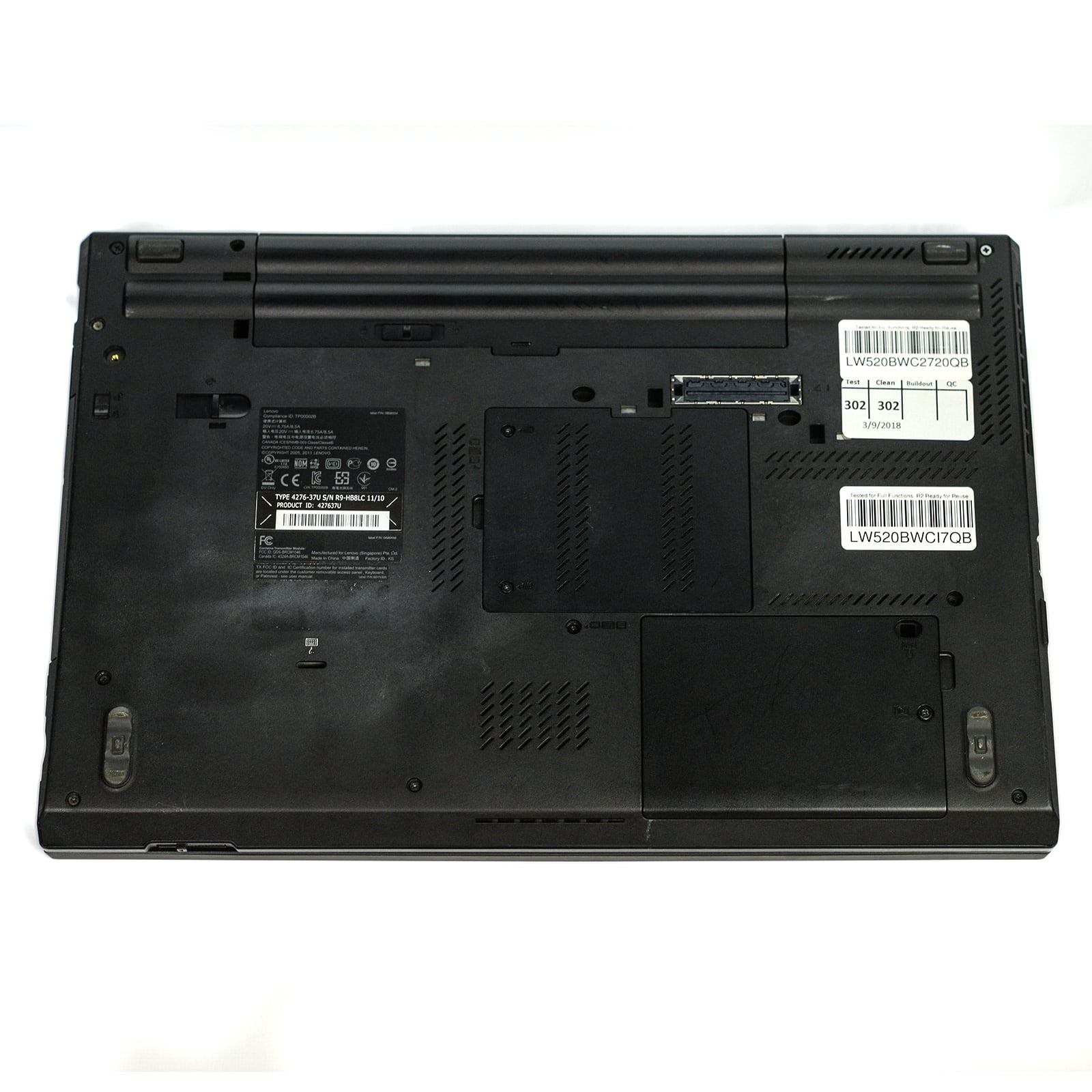 Restored Lenovo ThinkPad W520 Laptop i7 Quad-Core 8GB 500GB Win 10 Pro B v.WCB (Refurbished)