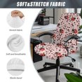 thumbnail image 6 of POLERO Ladybug Pattern Elastic Cloth Computer Desk Office Chair Cover with Anti Aging, Removable Washable All-in-One Office Chair Covers for Gaming Workspace, 6 of 7