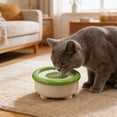 thumbnail image 1 of Automatic Floating Water Bowl for Pets, Gaqring Gentle on Pet Beard Foolproof to Clean, Leak Proof Large Capacity 1500ml Pet Water Dispenser for Cats Dogs, Green, 1 of 6