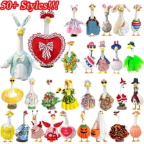 Boovnll Porch Goose Outfits, All Seasons Holiday Halloween, Thanksgiving, Christmas, St. Patrick's Day, Easter, 4th of July Goose Outfits for Patio Yard Garden Decor, Porch Goose Decorations