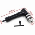 thumbnail image 2 of Right Angle Drill Chuck, Aluminum Iron Chuck Right Angle Electric Drill 90, 2 of 5