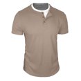 thumbnail image 5 of JAJAHO Mens Short Sleeve T Shirts Summer Casual Stylish 2 In 1 Color Block Loose Fit Crew Neck Tee Daily Wear Soft Tops, 5 of 6