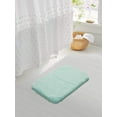 thumbnail image 2 of Bath Rug for Bathroom Non Slip Bathroom Mat (20 x 32, Aqua) Water Absorbent Soft Microfiber Shaggy Bathroom Rug Machine Washable Bath Mat for Bathroom Thick Plush Shower Mat, 2 of 6