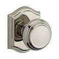 thumbnail image 4 of Baldwin Reserve Pstratar049 Passage Traditional Knob and Traditional Arch Rose Matte Brass and Black Finish, 4 of 5