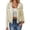 Beige-A, variant on Fringe Leather Jacket Women, Trendy Fall Spring Western Tassel Cardigan No Button Mid Length Long Sleeved Motorcycle Crop Coats