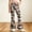 Camouflage, variant on Girls Flare Pants with Pockets, Lightweight Button Zip High Rise Loose Fit Camo Print Bell Bottom Trousers for Street Daily Wear Camouflage Size 15-16