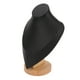 thumbnail image 2 of Soporte de exhibición de collares, soporte multiusos elegante de madera para busto de joyería para el hogar, tienda de joyería, feria comercial, negro, 2 of 12