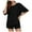 Black, variant on Fashion 2 Piece Outfits for Women Solid Color Short-Sleeved Casual Sports Home Wear Suit