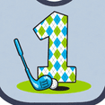 thumbnail image 4 of Inktastic Argyle Golf 1st Birthday Boys Baby Bib, 4 of 4