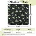 thumbnail image 2 of Square Tablecloth with Elastic Edges 36 * 36 Inch Pioneer Waterproof Floral Table Cover Washable Indoor and Outdoor for Party Kitchen Dinner Banquet Patio Picnic, 2 of 6