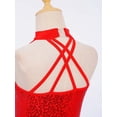 thumbnail image 6 of vastwit Kids Girls Sleeveless Wide Leg Pants Jumpsuit Gymnastic Leotard Dress Ballet Contemporary Lyrical Dance Wear Red 14, 6 of 7