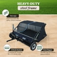 thumbnail image 2 of Yard Tuff 42 Inch Quick Assembly Tow Style Lawn Yard Debris Sweeper, 2 of 12