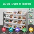 thumbnail image 3 of Humble Crew Storage Organizer with 16 Plastic Bins for Kids & Toddlers, Dark Grey/White, 3 of 12