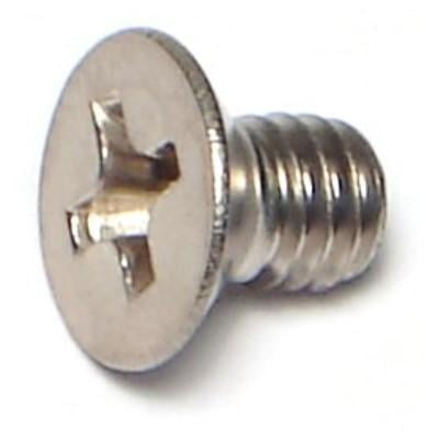 

4mm-0.7 x 6mm A2 Stainless Steel Coarse Thread Phillips Flat Head Machine Screws