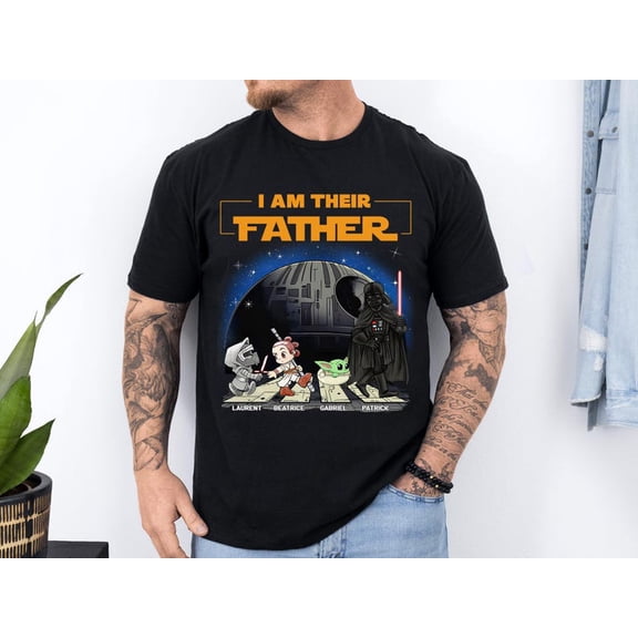 Personalized I Am Their Father Shirt, Custom I Am Their Father T-Shirt, Fathers Day Shirt, Custom Dad And Kids Name Shirt, Gift For Dad
