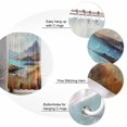 thumbnail image 3 of Natural Landscape Shower Curtain, 66" x 72", Mountain Cloud and River Waterproof Bathroom Curtain Washable Shower Curtain Set with 12 Hooks, 3 of 6