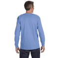 thumbnail image 3 of Gildan DryBlend Men’s Long Sleeve T-Shirt, Casual Everyday Crewneck Tee, Style 8400, Carolina Blue, L, 3 of 5