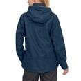 thumbnail image 4 of Women's Waterproof Breathable Hiking Travel Rain Jacket Lightweight Hooded Windbreaker Rain Shell Coat Navy L, 4 of 7