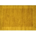 thumbnail image 1 of Ahgly Company Machine Washable Indoor Rectangle Abstract Yellow Contemporary Area Rugs, 7' x 9', 1 of 4