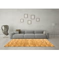 thumbnail image 3 of Ahgly Company Indoor Square Abstract Orange Modern Area Rugs, 4' Square, 3 of 4