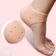 thumbnail image 2 of Baqcunre Crew Socks for Women, Feet Care Socks Silicone Moisturizing Gel Heel Socks with Hole Foot Skin, Grip Socks, Mens Dress Socks, 2 of 4