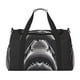 thumbnail image 1 of Balery Black And White Shark Bolsa de Gimnasio para Mujeres, Bolsa de Viaje con Bolsillo Húmedo, Bolsa de Fin de Semana para Mujeres, Bolsa de Viaje Resistente al Agua, 1 of 7
