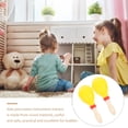 thumbnail image 3 of SOPOTUTU 1 Pair Shaker Musical Instruments Wooden Maracas Yellow Simple and Delicate for Kids Percussion Instrument, 3 of 6