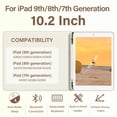 thumbnail image 2 of Funda con teclado BQDIYOO para iPad 9ª, 8ª y 7ª generación de 10,2 pulgadas, color crema, 2 of 8