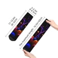 thumbnail image 3 of Saiise Five Nights At FreddyS Funny Socks Men Women Adults Novelty Graphic Crew Tube Socks Crazy Design Casual Dress Socks for Sports,Running,Travel, 3 of 7