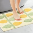 thumbnail image 2 of REGALWOVEN Alfombrilla de baño antideslizante extra suave y absorbente para el suelo del baño limón 20" x 32", 2 of 6